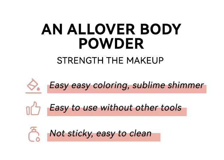 Polvo de Hadas Iluminador 3 Color Highlight Powder 10g Brillo Mágico para Rostro Ojos Labios y Cabello Fórmula Suave
