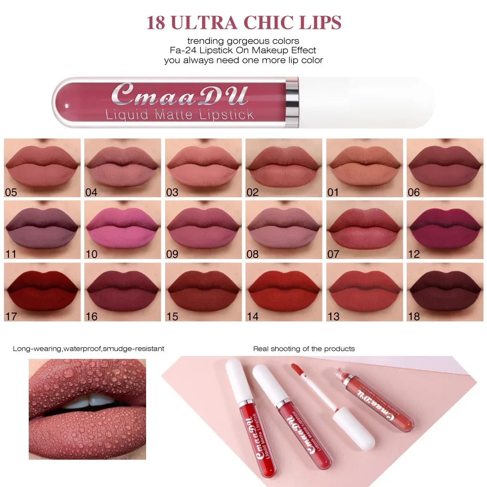 Labial liquido mate de larga duración