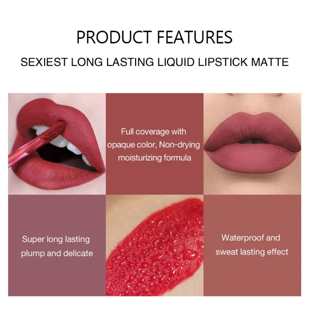 Labial liquido mate de larga duración