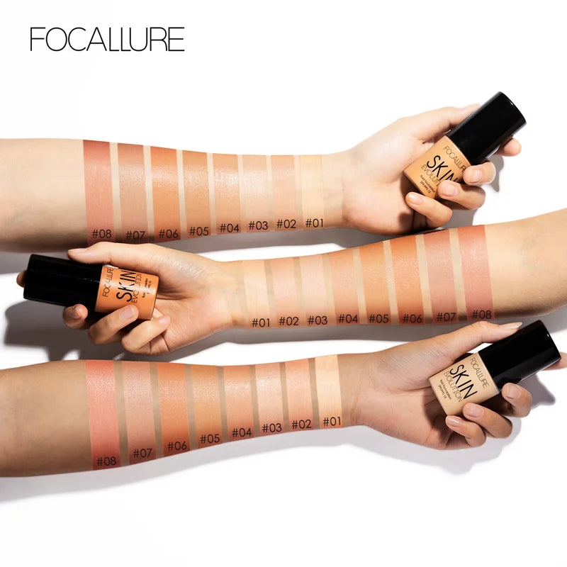 Base de Maquillaje Líquida Corrector Hidratante Control de Grasa