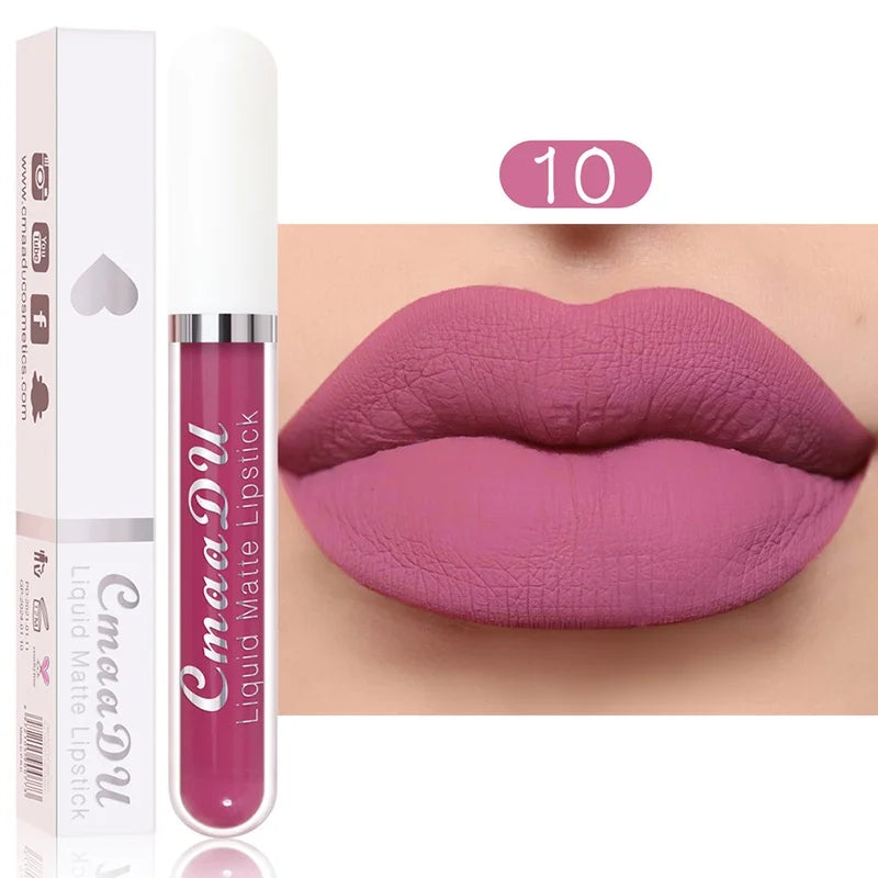 Labial liquido mate de larga duración