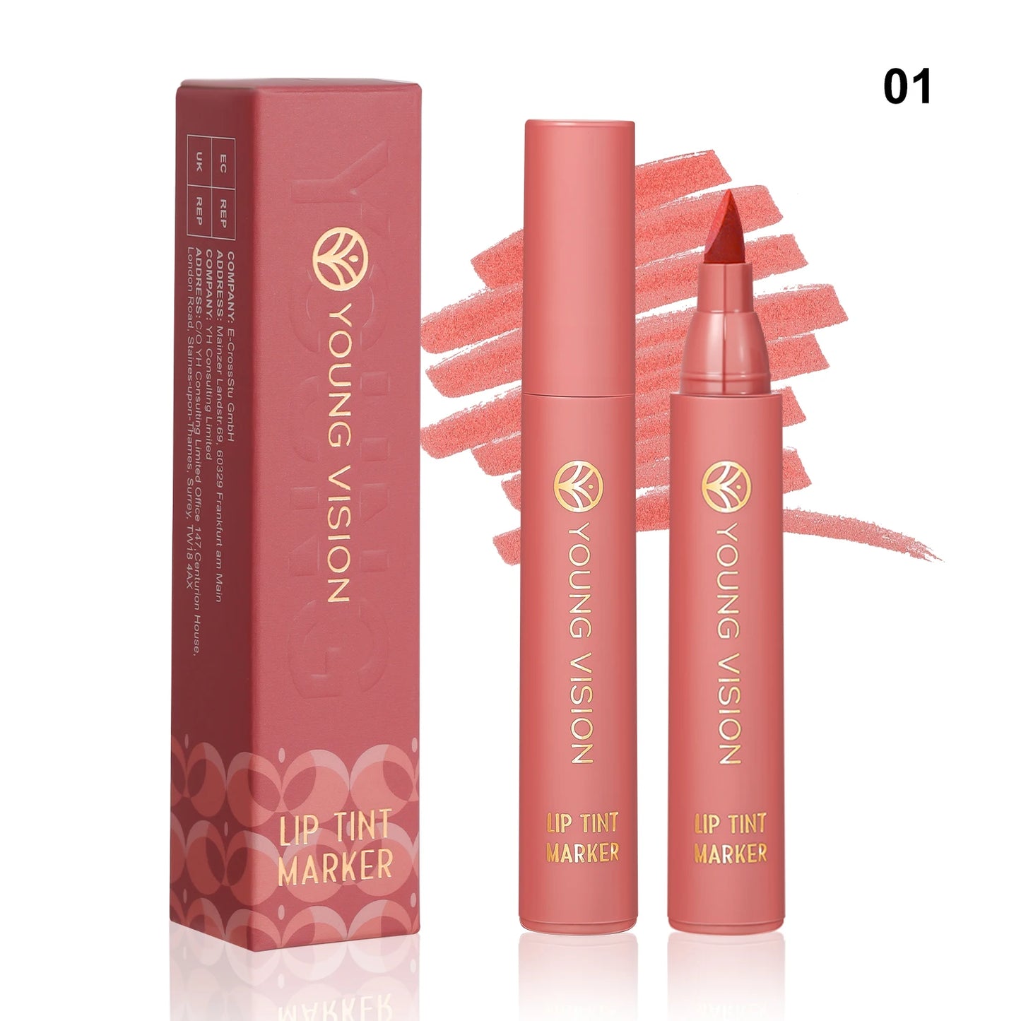 Lápiz de Labios Resistente al Agua con Color Intenso y Duradero