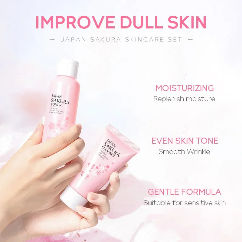 Kit Coreano de cuidado facial. Hidratación, reducción de líneas finas y limpieza de poros