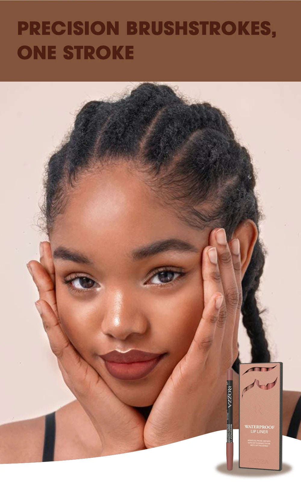 Set de 6 lapiz de labios tonos caramelo mate