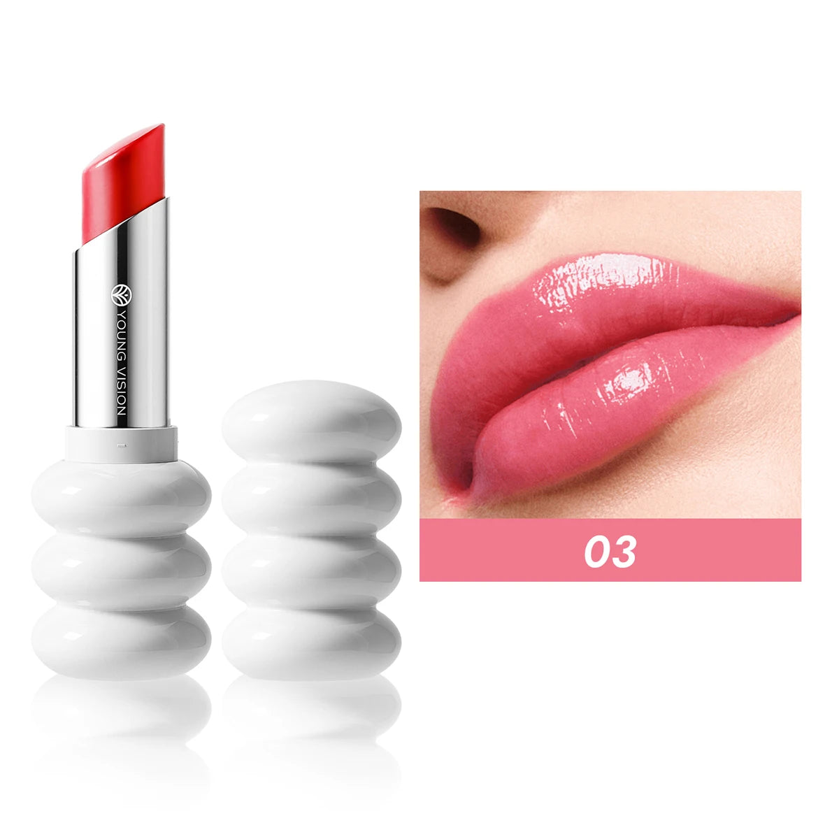 Brillo Labial Hidratante Fórmula Suave Acabado Radiante Para Labios Nutridos Y Frescos