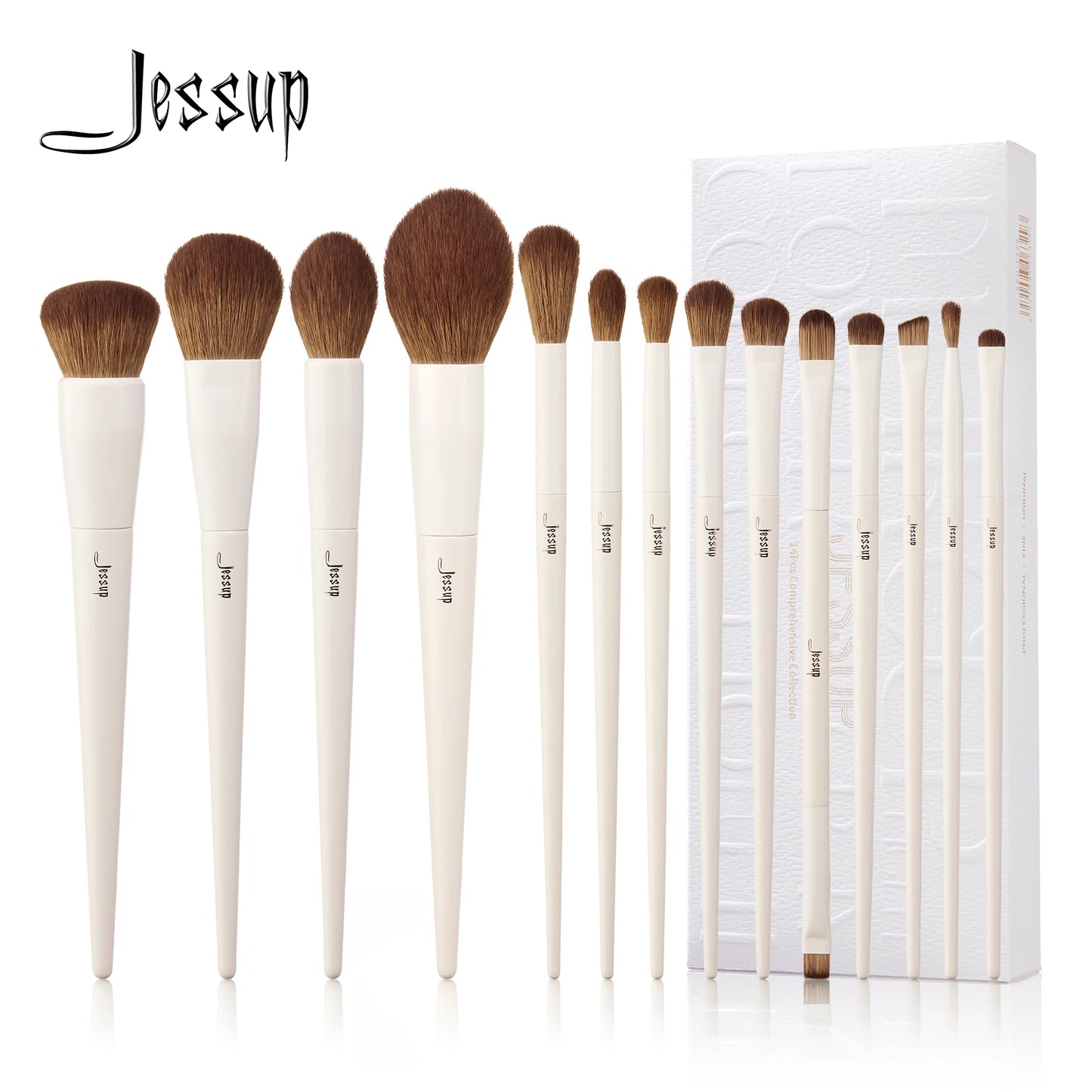 Set de Brochas de Maquillaje Jessup T329 con 14 piezas
