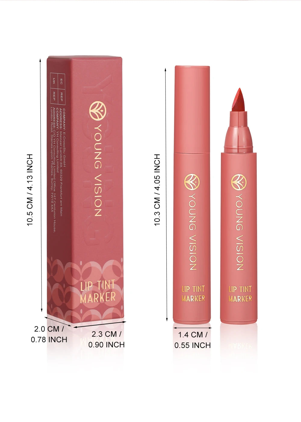Lápiz de Labios Resistente al Agua con Color Intenso y Duradero