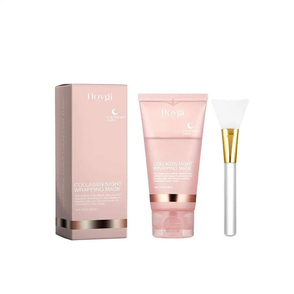 Mascarilla Facial Nocturna de Colágeno Coreana, Crema Hidratante Profunda
