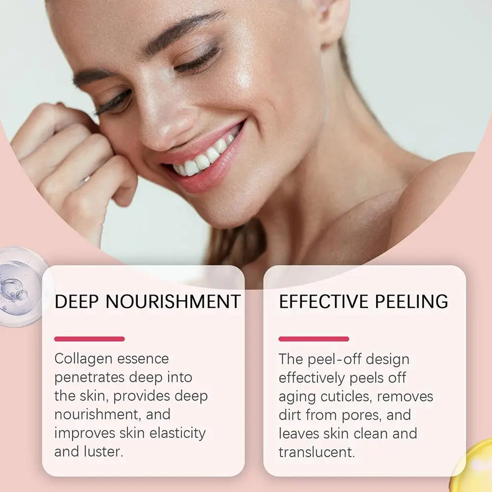 Mascarilla Facial Nocturna de Colágeno Coreana, Crema Hidratante Profunda