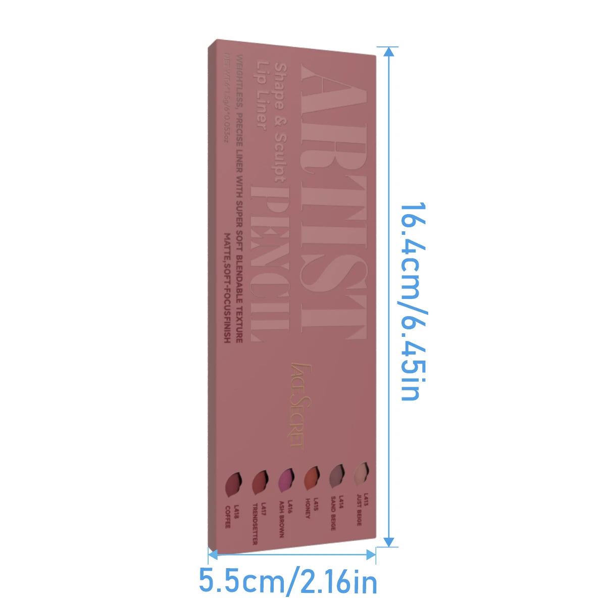 Set de 6 delineadores de labios