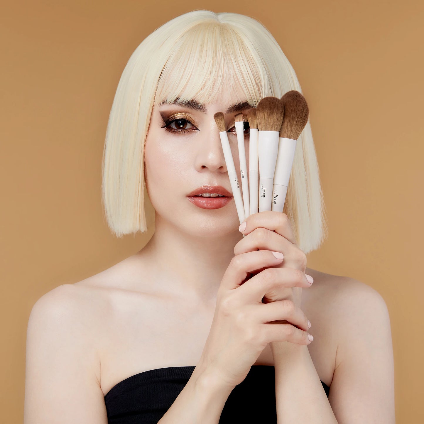 Set de Brochas de Maquillaje Jessup T329 con 14 piezas