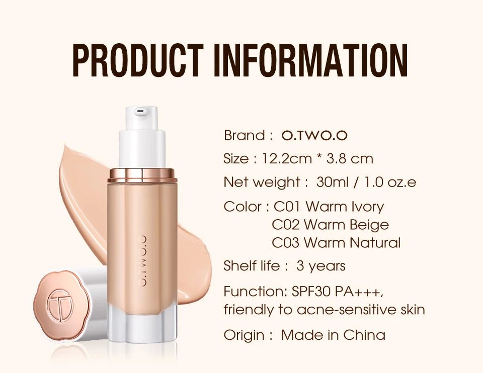 Base de maquillaje 30ml Alta cobertura con SPF30 - Filttro - Filttro