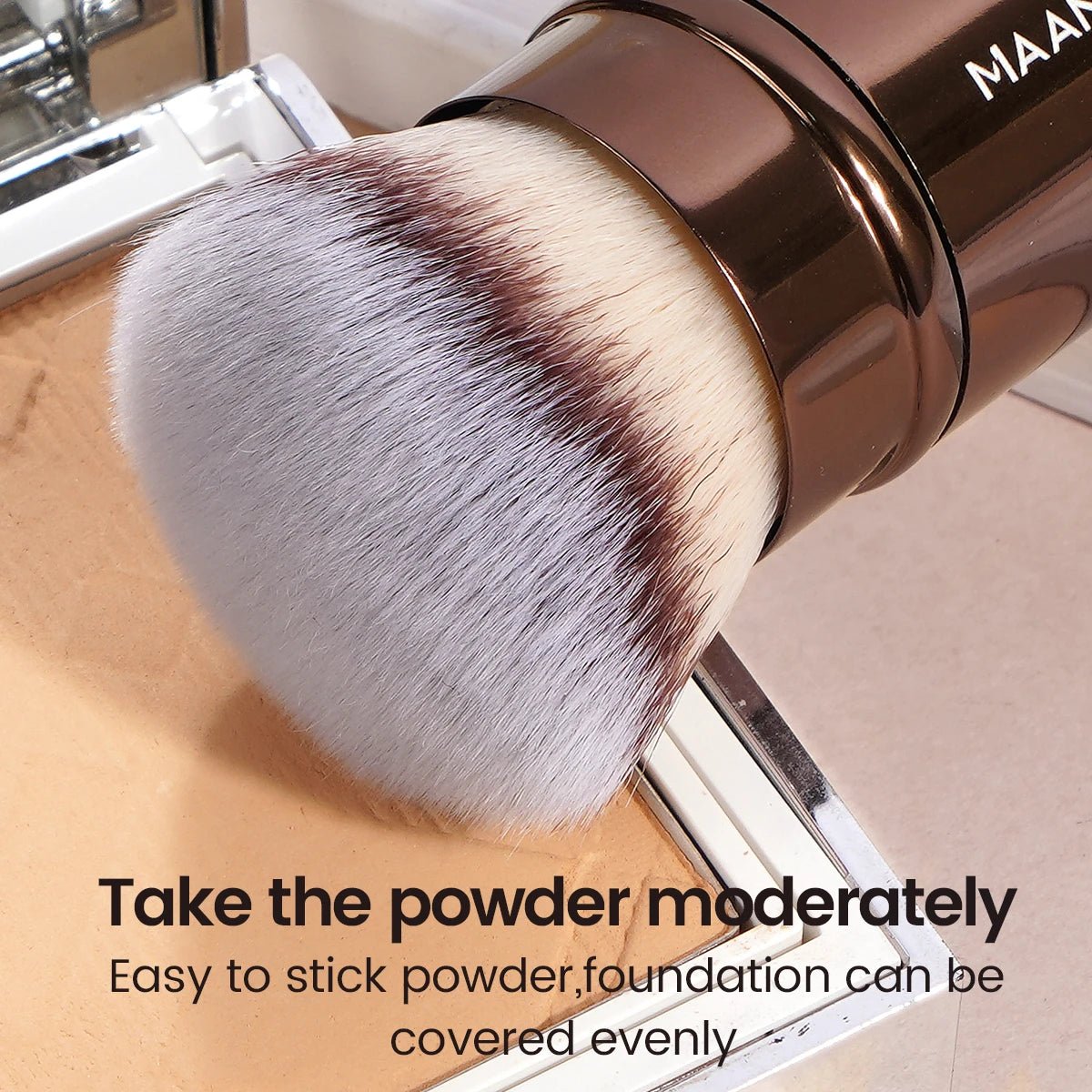 Brochas de Maquillaje MAANGE Doble Cabeza para Base, Polvo, Corrector, Colorete y Bronceador con Cerdas de Fibra Suave - Filttro - Filttro