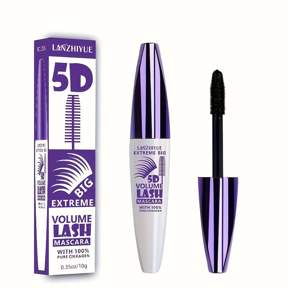 Mascara Extra Volumen a Prueba de Agua con 100% Colágeno para Pestañas Intensas y Duraderas - Filttro - Filttro