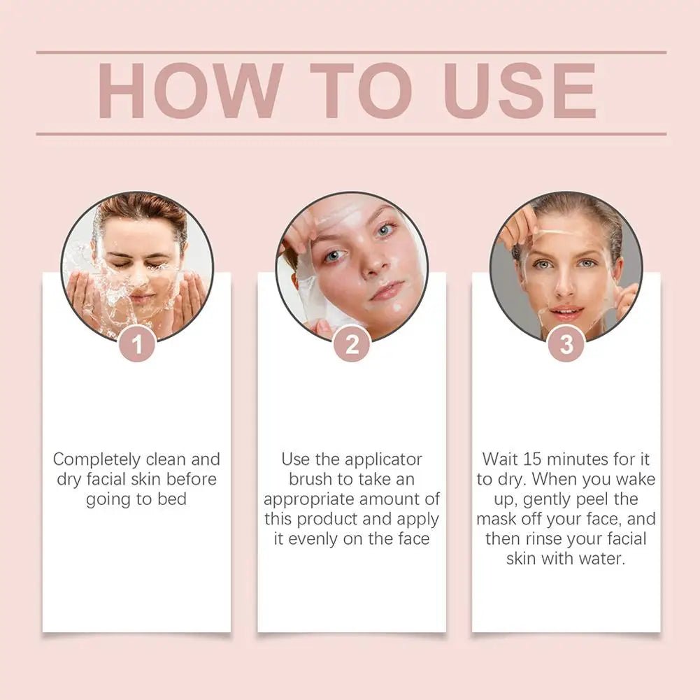 Mascarilla Facial Nocturna de Colágeno Coreana, Crema Hidratante Profunda - Filttro - Filttro
