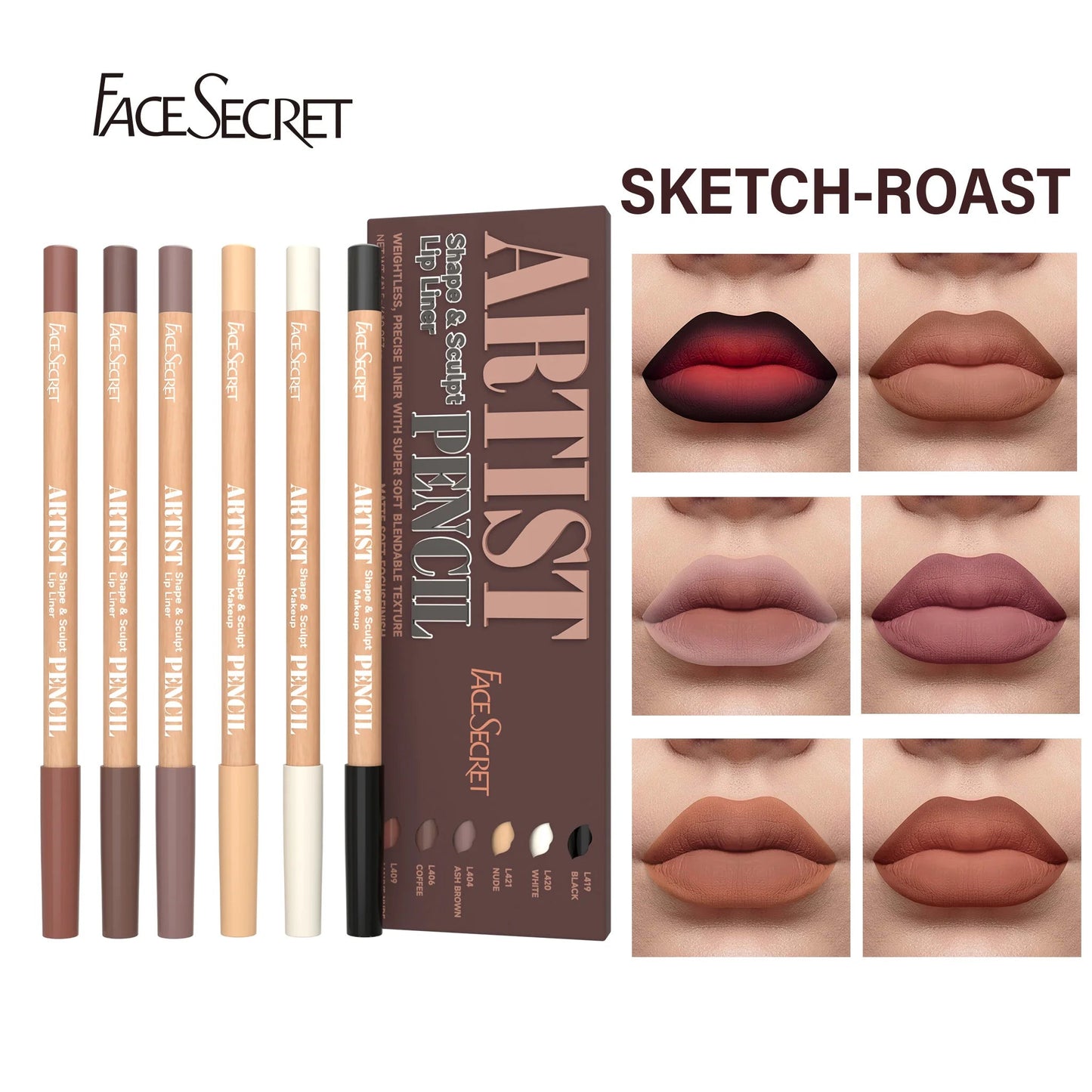 Set de 6 delineadores de labios - Filttro - Filttro