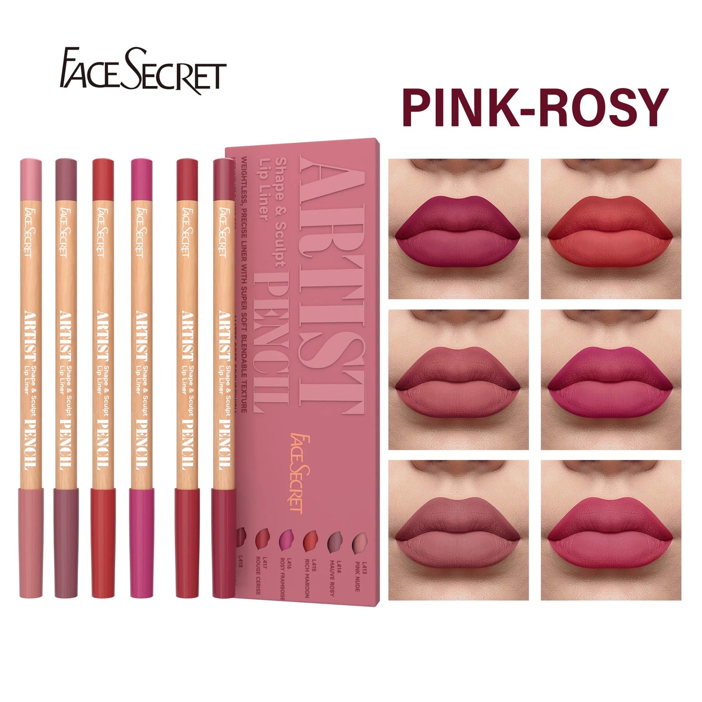 Set de 6 delineadores de labios - Filttro - Filttro