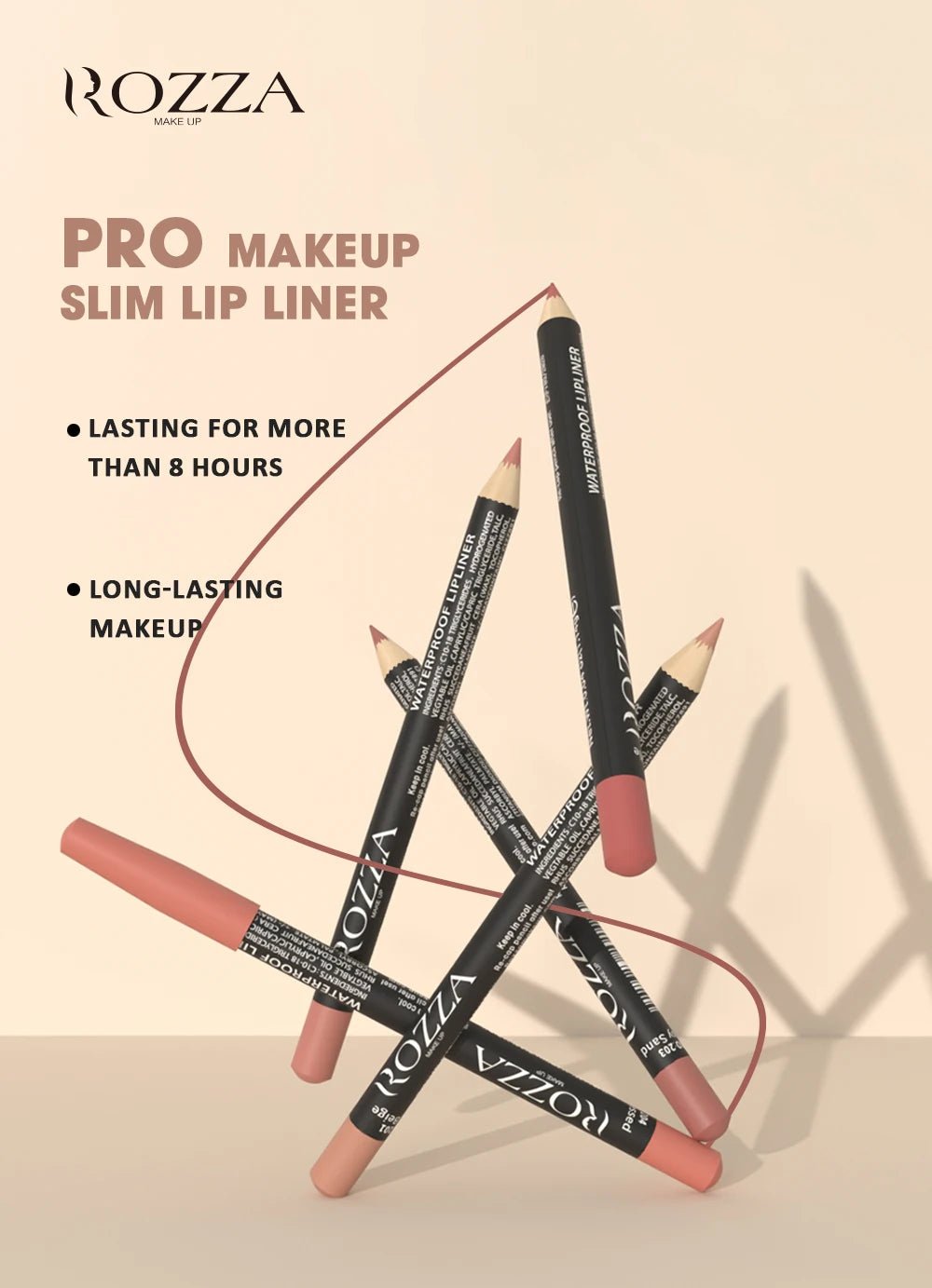 Set de 6 lapiz de labios tonos caramelo mate - Filttro - Filttro