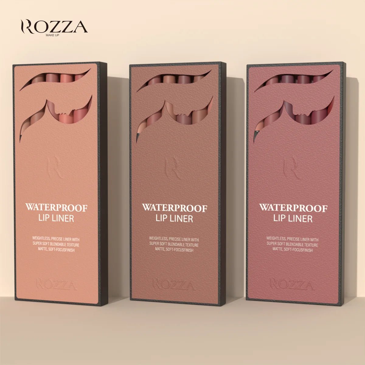 Set de 6 lapiz de labios tonos caramelo mate - Filttro - Filttro