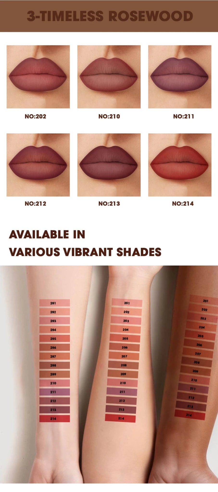 Set de 6 lapiz de labios tonos caramelo mate - Filttro - Filttro