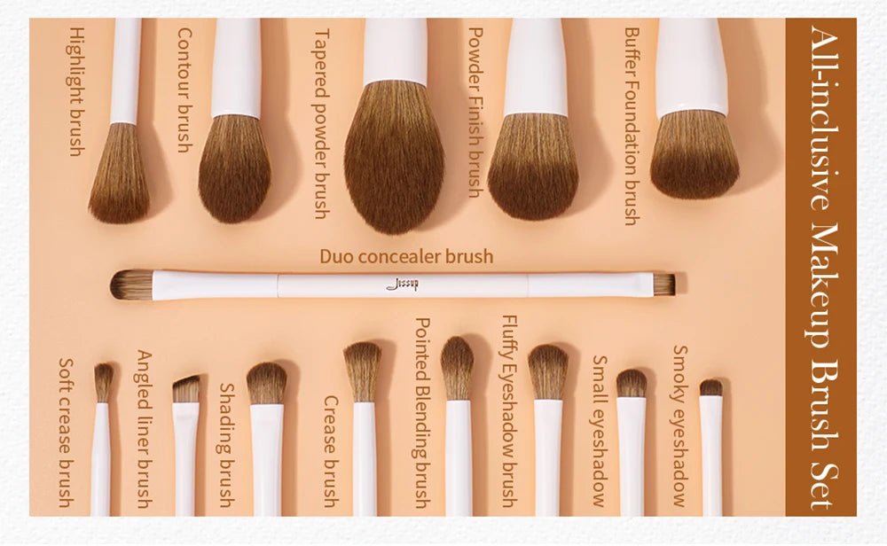 Set de Brochas de Maquillaje Jessup T329 con 14 piezas - Filttro - Filttro