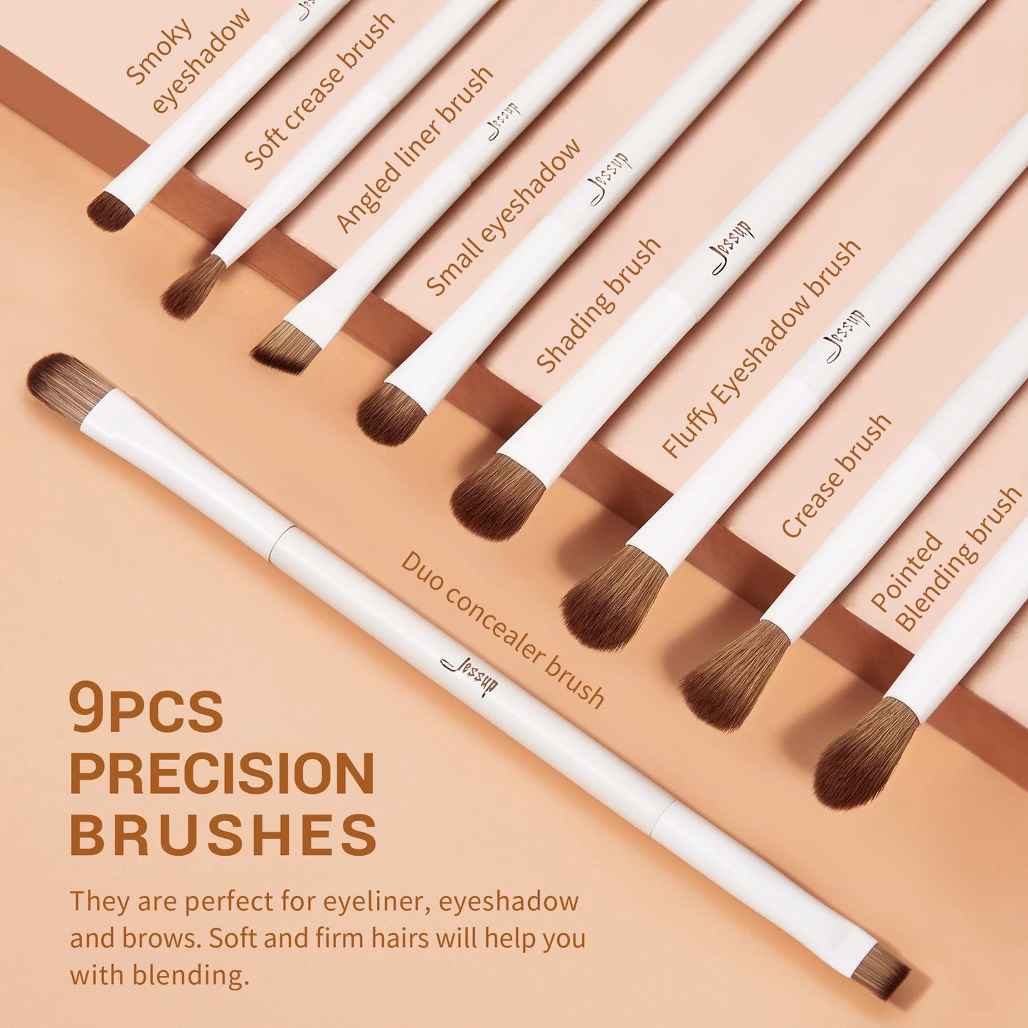 Set de Brochas de Maquillaje Jessup T329 con 14 piezas - Filttro - Filttro