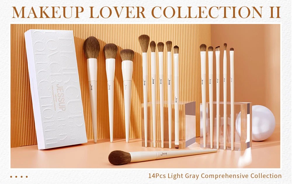 Set de Brochas de Maquillaje Jessup T329 con 14 piezas - Filttro - Filttro