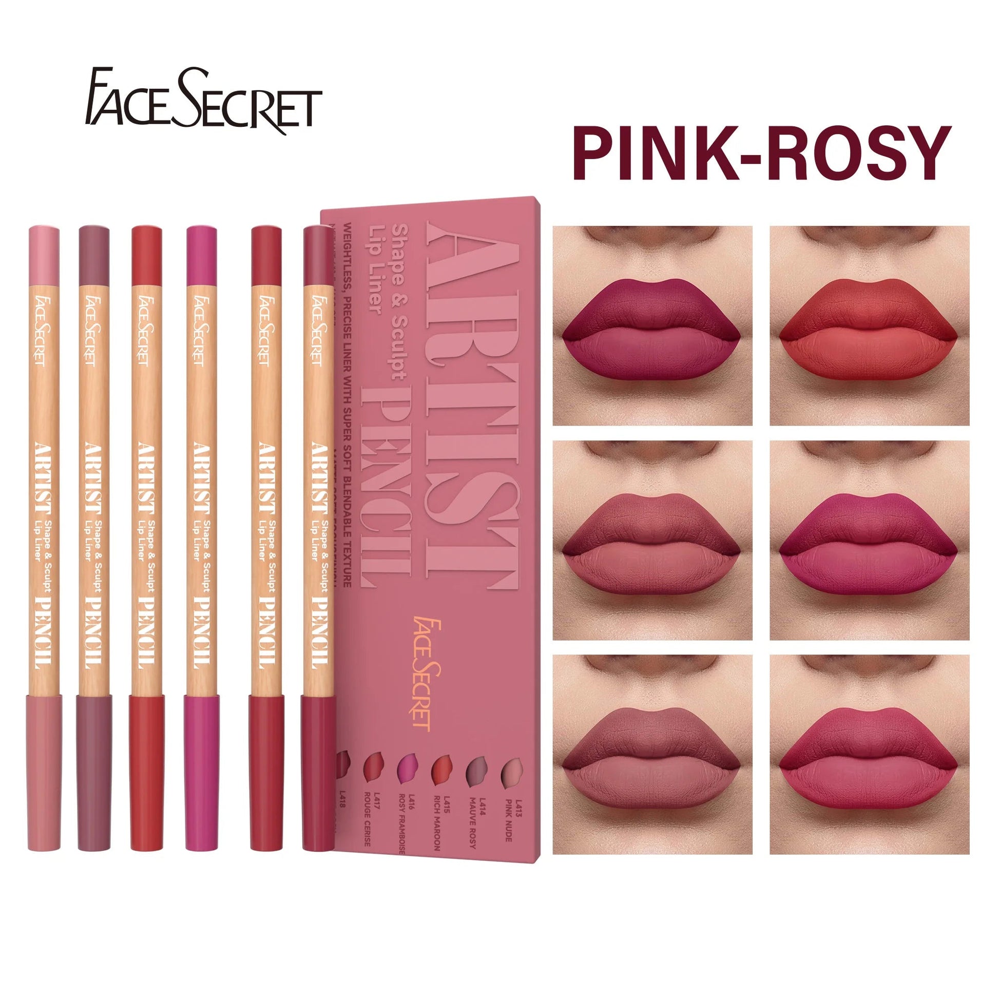 Set de 6 delineadores de labios - Filttro - Filttro